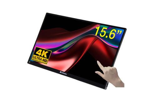 Verbatim 32238 Computerbildschirm 39,6 cm (15.6") 3840 x 2160 Pixel 4K Ultra HD LCD Touchscreen Schwarz