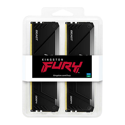 Kingston Technology FURY Beast 64GB 3600MT/s DDR4 CL18 DIMM (2er-Kit) RGB