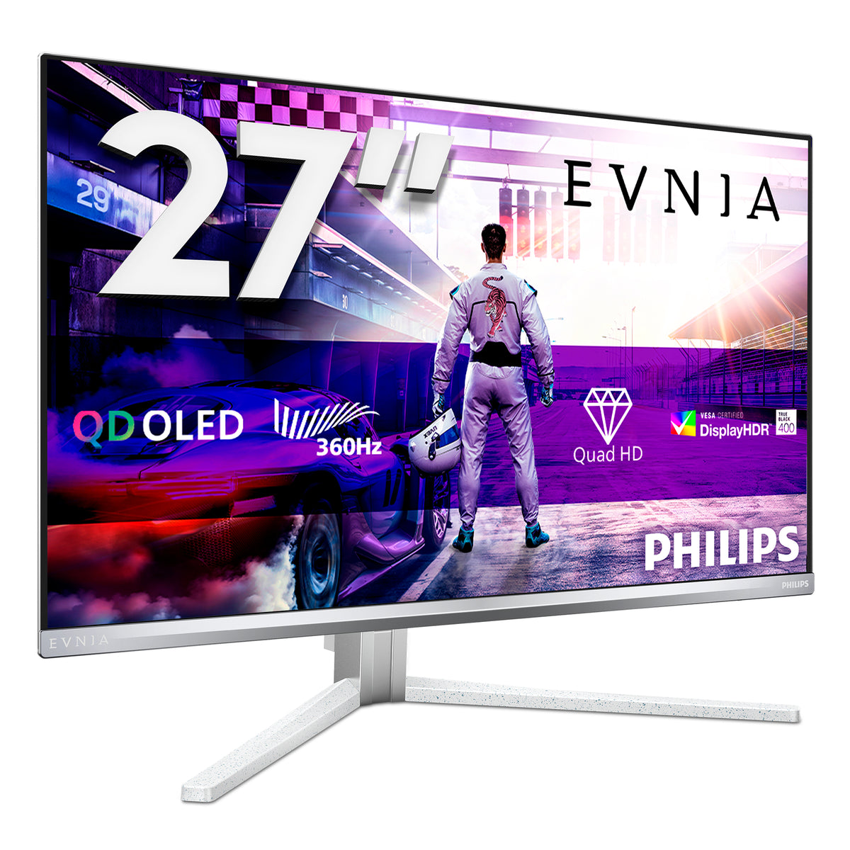 Philips Evnia 8000 27M2N8500/00 Computerbildschirm 67,3 cm (26.5") 2560 x 1440 Pixel Quad HD QD-OLED Weiß