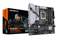 GIGABYTE B760M GAMING PLUS WIFI DDR4-Mainboard - Unterstützt 14. Gen. Intel Core CPUs, 4+1+1 Phasen VRM, bis zu 5333 MHz DDR4 (OC), 2xPCIe 4.0 M.2, Wi-Fi 6, 1 GbE LAN, USB 3.2 Gen 1