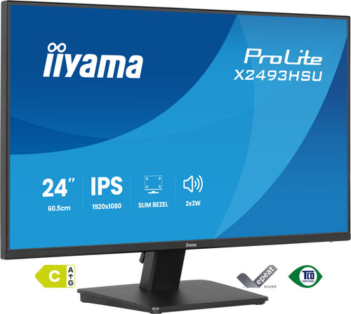 iiyama ProLite X2493HSU-B1 Computerbildschirm 60,5 cm (23.8") 1920 x 1080 Pixel Full HD LED Schwarz