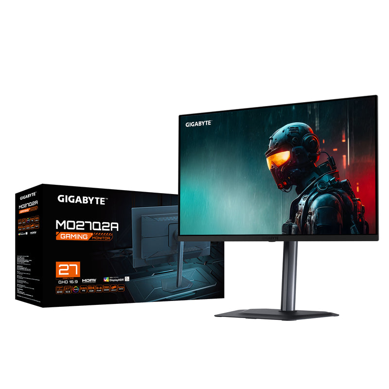 GIGABYTE MO27Q2A 27" OLED 2K QHD Gaming-Monitor - 2560 x 1440, 280Hz, 0,03ms, 250 cd/m², FreeSync Premium Pro, DisplayHDR True Black 400, HDMI 2.1, DisplayPort 1.4