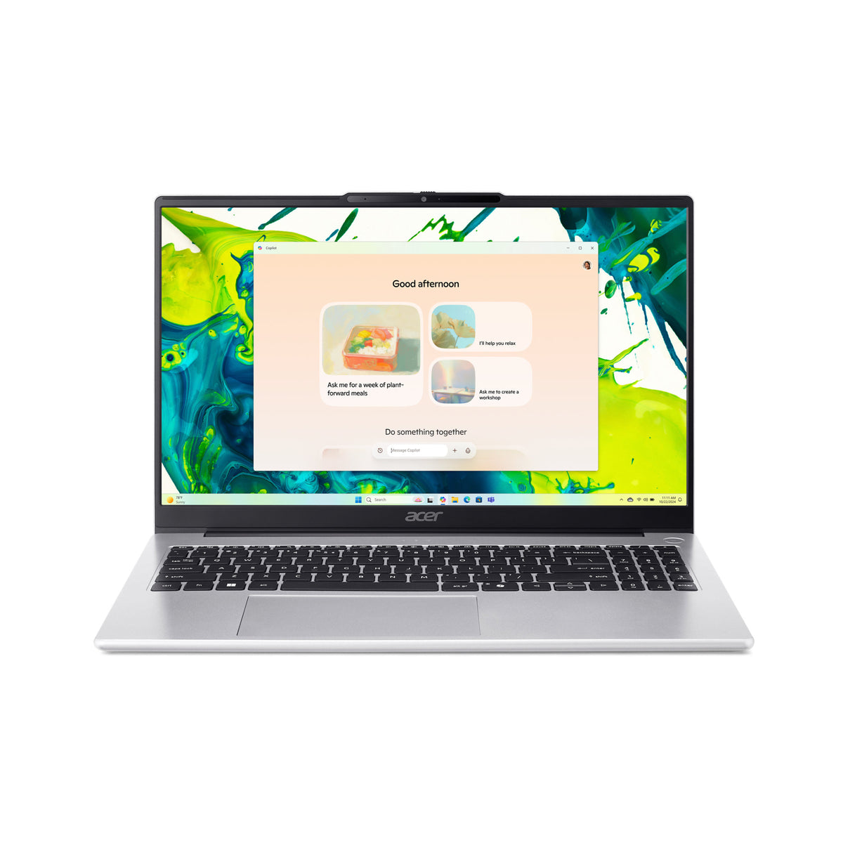 Acer Aspire Lite AL15-45P-R07J AMD Ryzen™ 7 5825U Laptop 39,6 cm (15.6") Full HD 16 GB DDR4-SDRAM 512 GB SSD Wi-Fi 6 (802.11ax) Windows 11 Home Silber