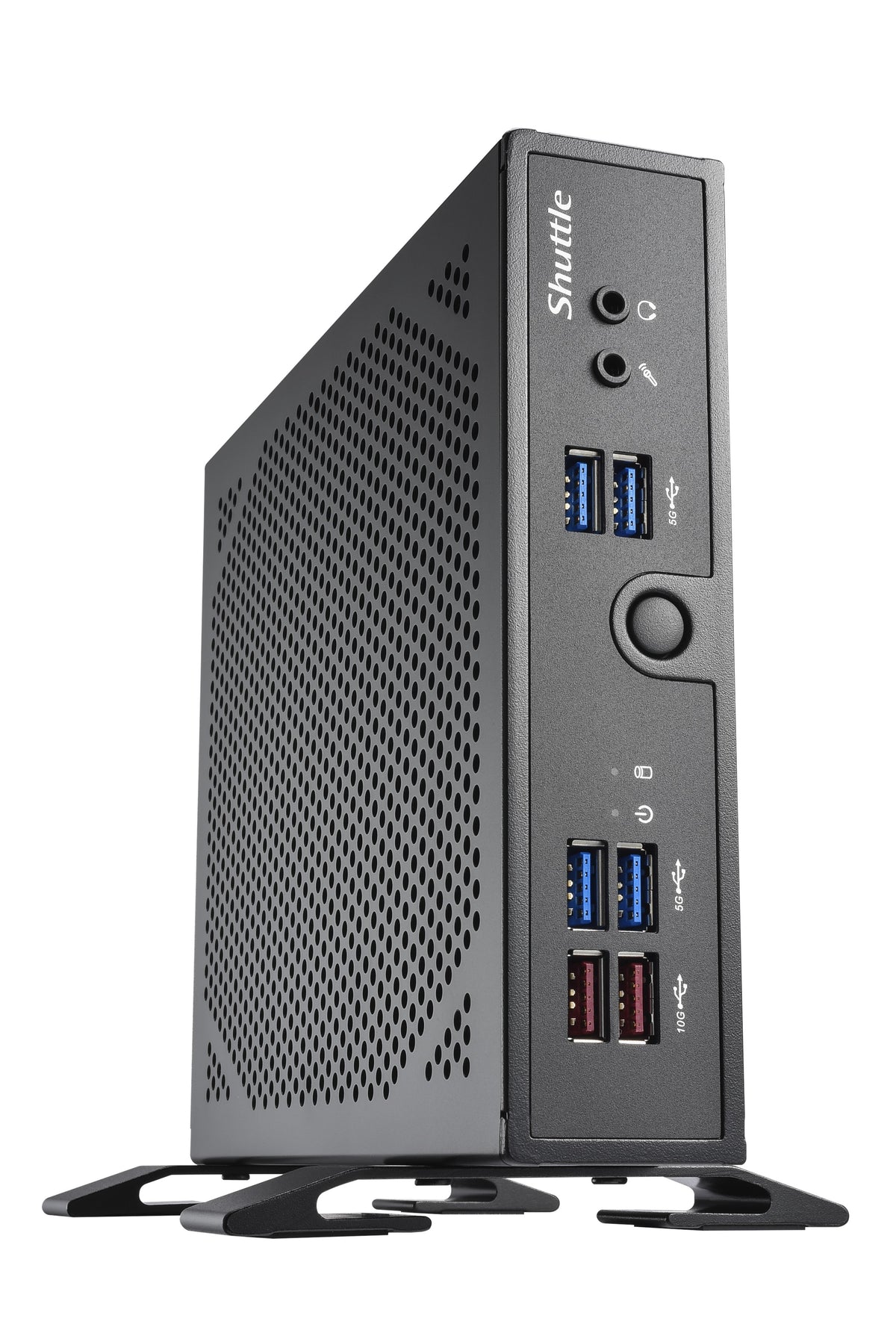 Shuttle XPC slim Barebone DS50U5, i5-1335U, 2x LAN (1x 2.5Gbit ,1x 1Gbit), 1xCOM,1xHDMI,1xDP, 1x VGA, lüfterlos, 24/7 Dauerbetrieb