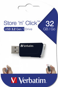Verbatim Store 'n' Click - USB-Stick, USB 3.2 GEN1 32 GB - Schwarz