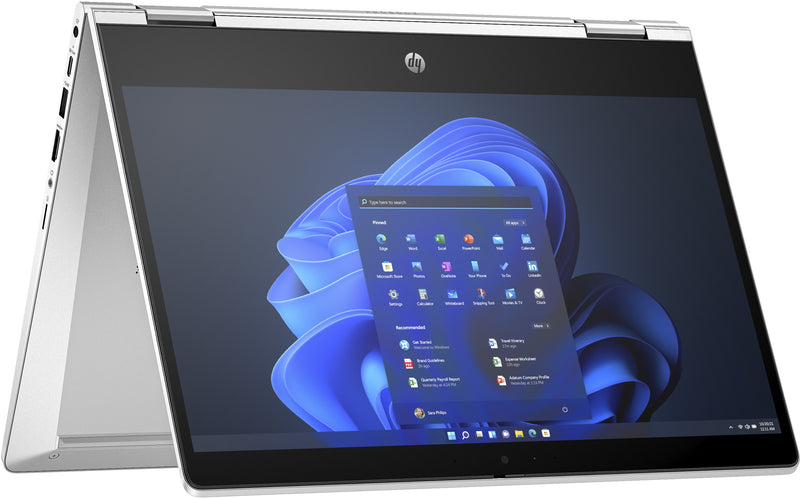 HP Pro x360 435 G10 AMD Ryzen™ 5 7530U Laptop 33,8 cm (13.3") Touchscreen Full HD 16 GB DDR4-SDRAM 512 GB SSD Wi-Fi 6E (802.11ax) Windows 11 Pro Silber