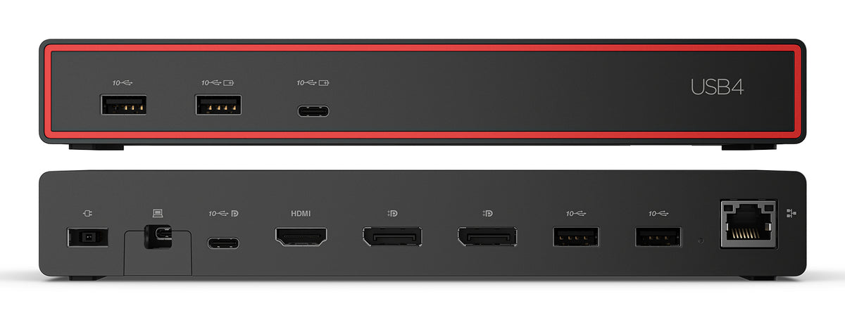 Lenovo ThinkPad USB4 Dock 5000 (with 135W Adapter) Kabelgebunden Schwarz