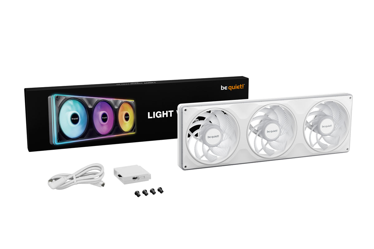 be quiet! Light Wings Pro IO 360mm Reverse White Weiß