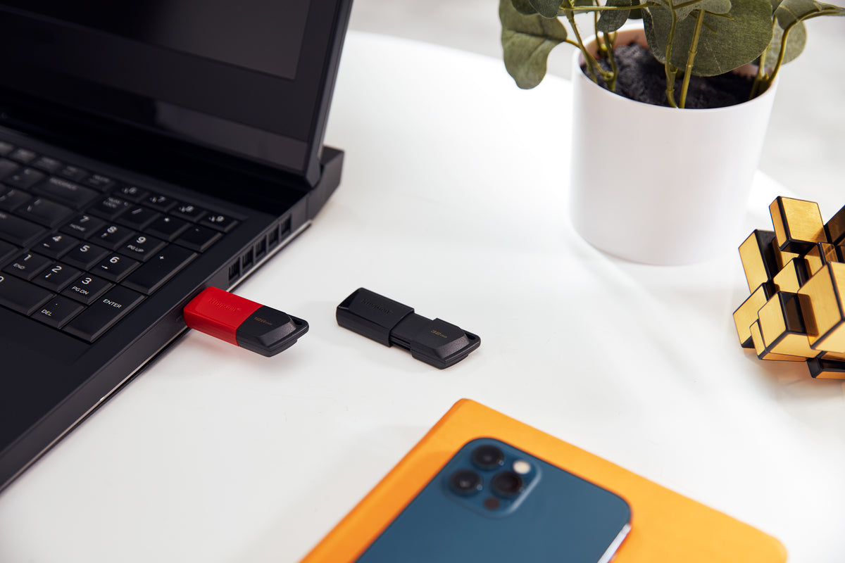 Kingston Technology DataTraveler 128GB USB3.2 Gen1 Exodia M (Schwarz + Rot)