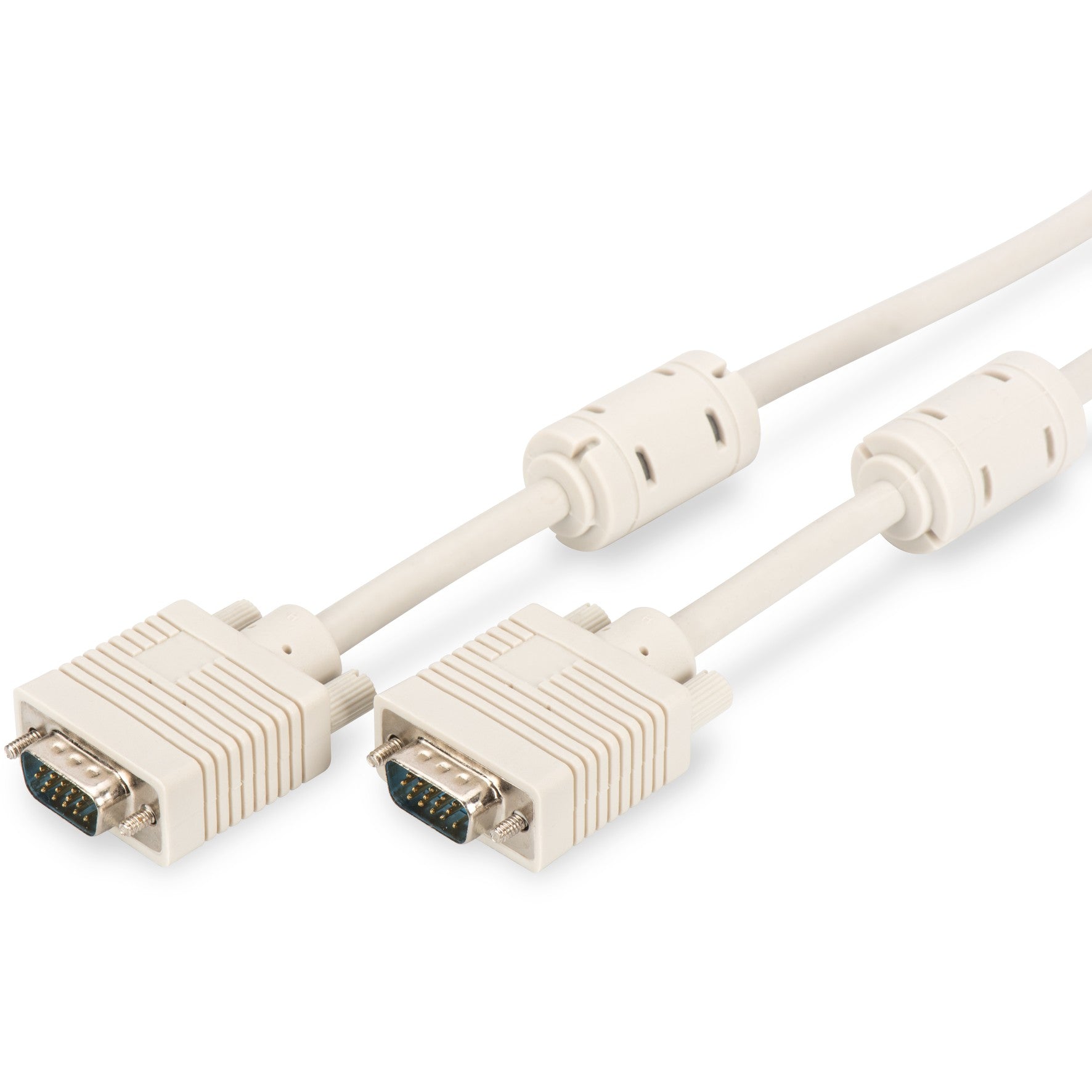 DIGITUS VGA-Kabel D-Sub15 -> D-Sub15 St/St 1.80m beige 2x Fe Polybeutel