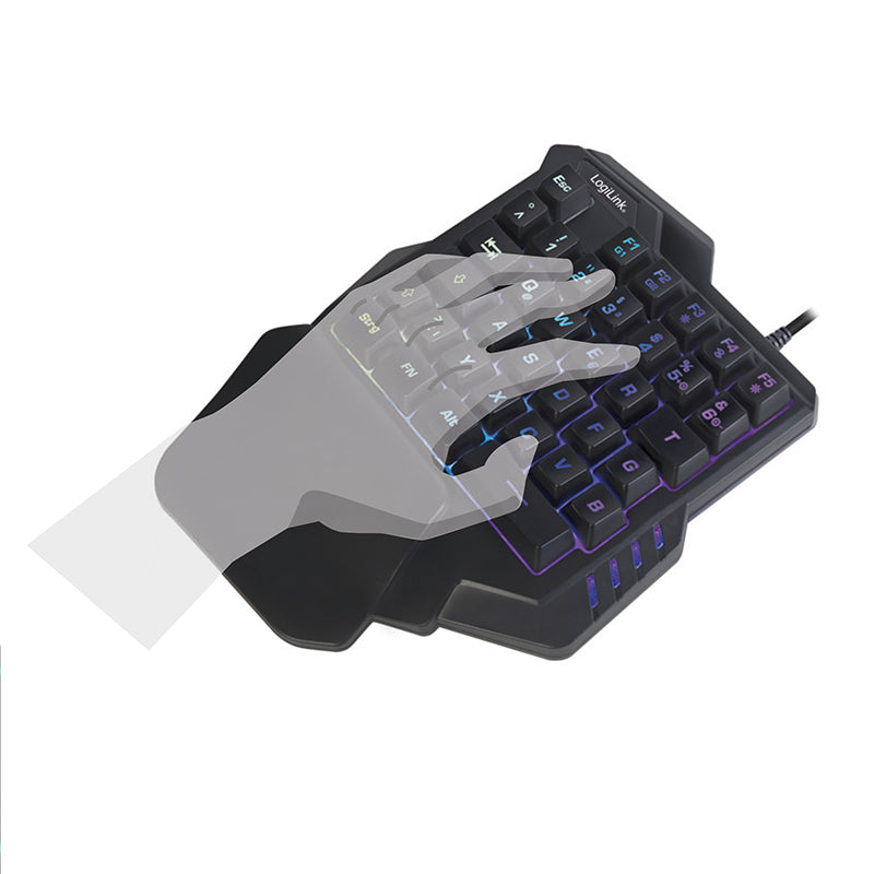 LogiLink ID0181 Tastatur Gaming USB Englisch Schwarz