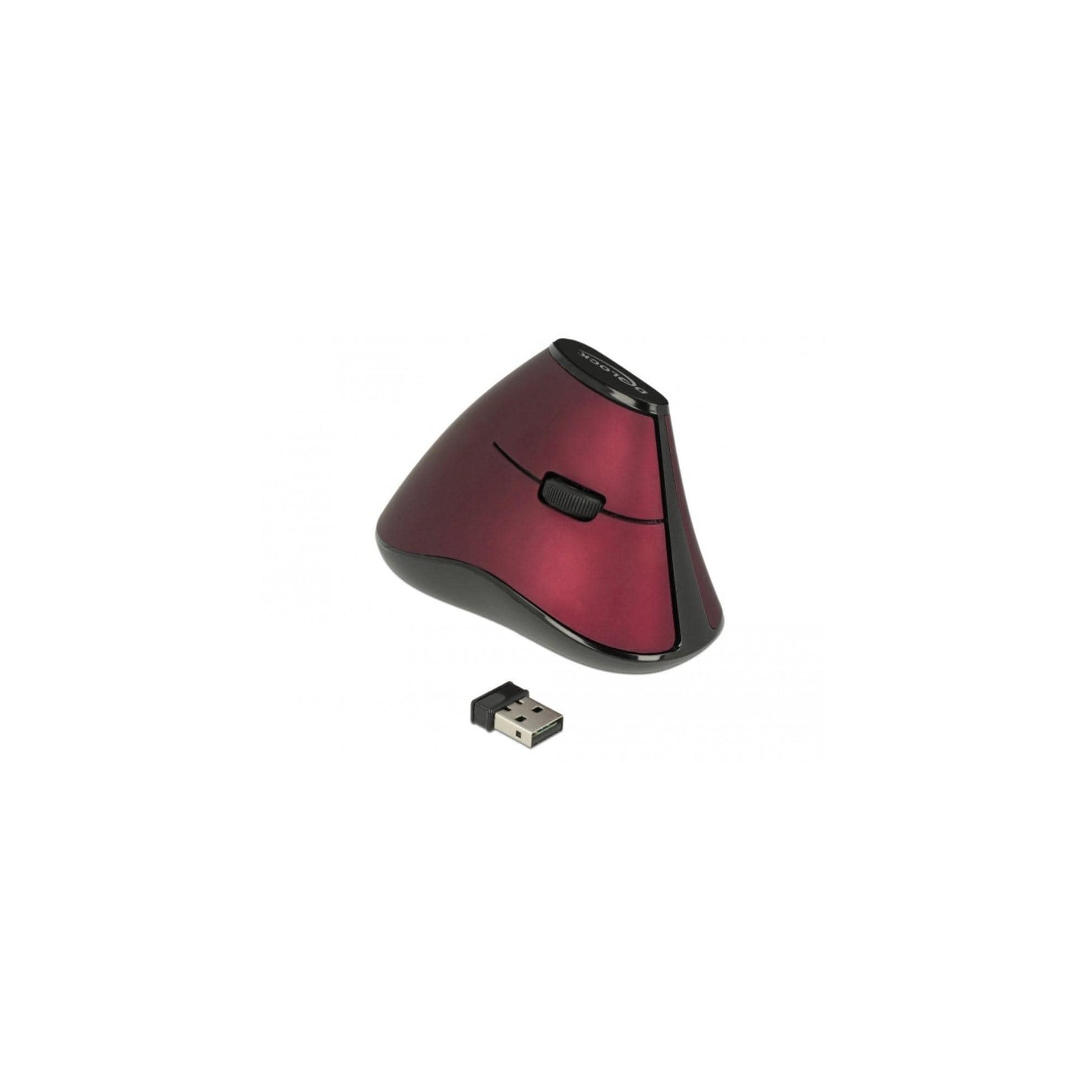 Delock 12528 5 Tasten Maus WIRELESS, rot