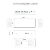 StarTech.com USB C Dockingstation für 4 monitore - 4K 60Hz Hybrid Notebook Dock DisplayPort 1.4 & HDMI 2.0 - Universal USB-C/Thunderbolt Laptop Dock mit 100W PD - USB Hub mit 1x USB-C & 3x USB-A, GbE, Audio