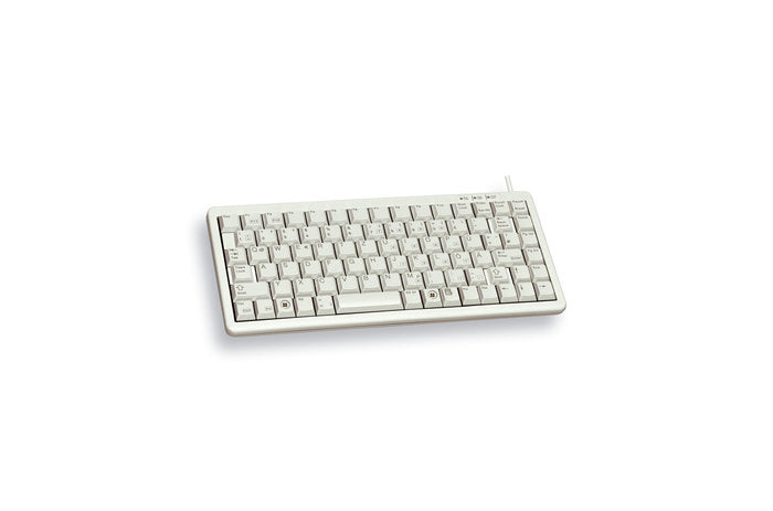 CHERRY G84-4100 Kompakte Kabelgebundene Tastatur, USB/PS2, Hell Grau (QWERTZ - DE)