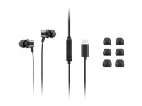 Lenovo 4XD1J77351 Kopfhörer & Headset Kabelgebunden im Ohr Büro/Callcenter USB Typ-C Schwarz