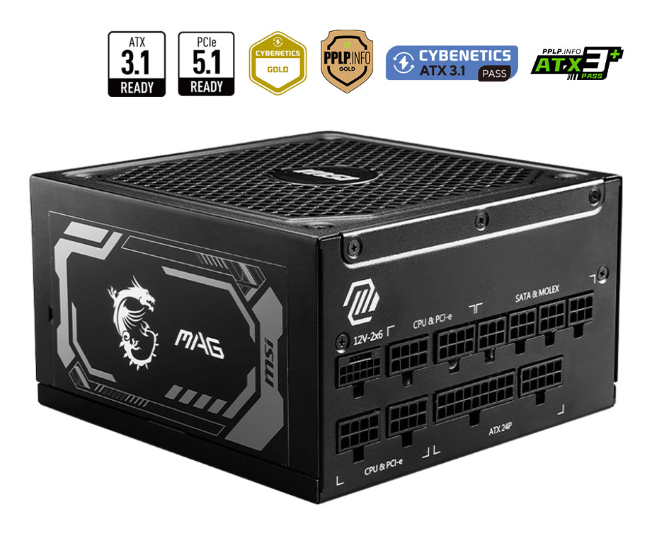 MSI MAG A1250GL PCIE5 Netzteil 1250 W 24-pin ATX ATX Schwarz