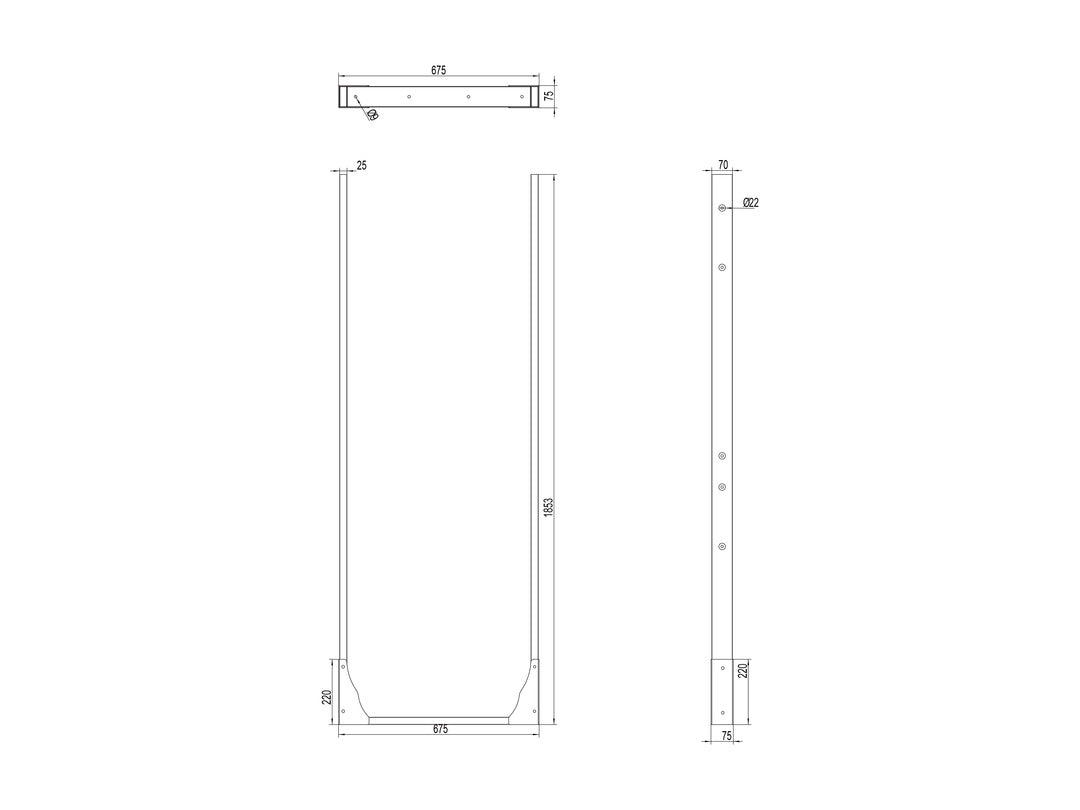 Multibrackets 7529 Zubehör für Monitorhalterung