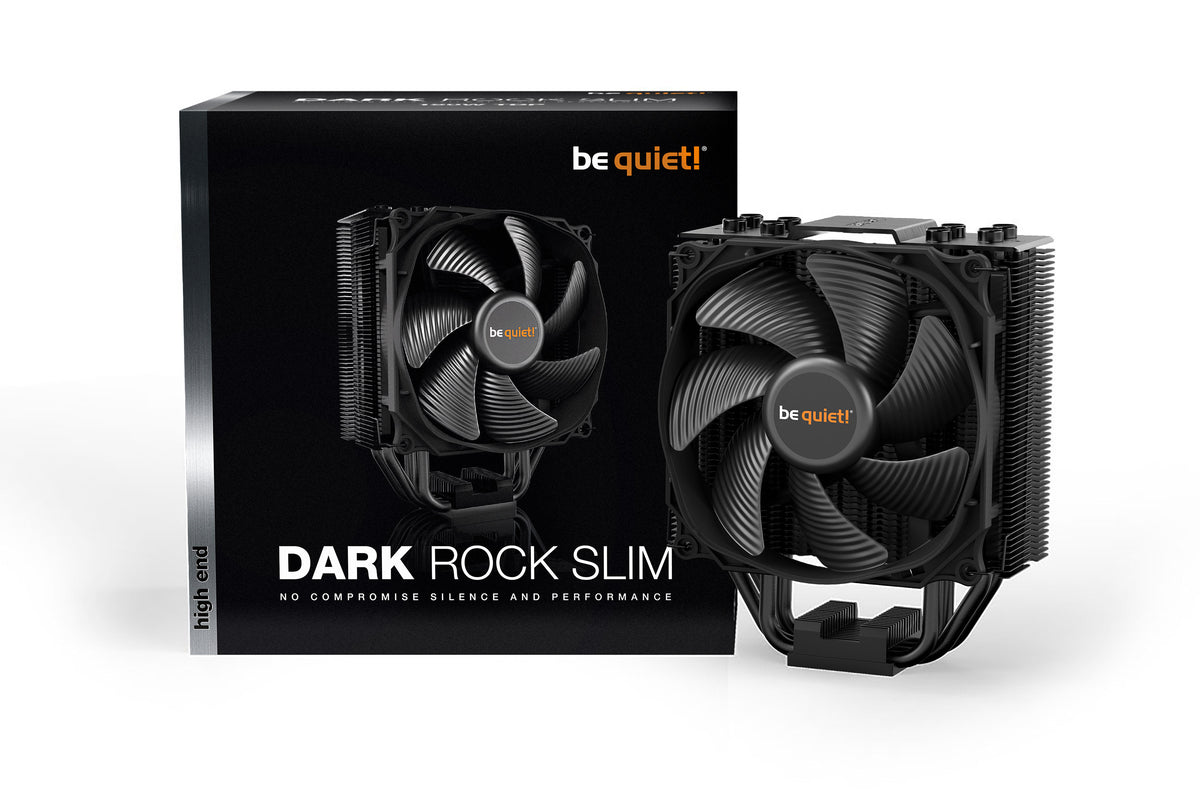 be quiet! Dark Rock Slim Prozessor Kühler 12 cm Schwarz
