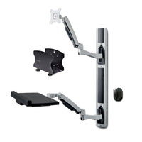 StarTech.com Workstation Wandhalterung, VESA-Halterung für 32" Monitor (10kg), Schwenkbare Monitorhalterung mit Tastaturarm