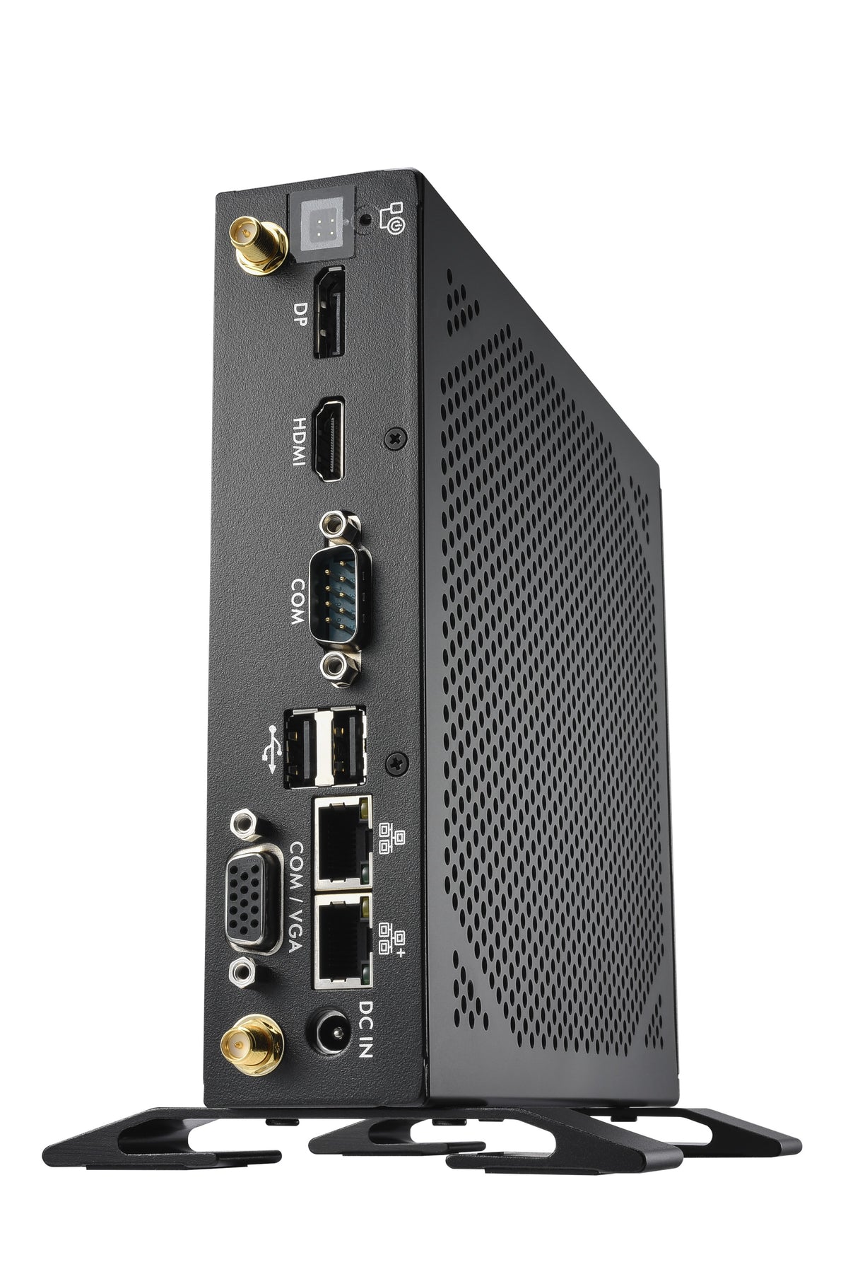 Shuttle POS System DS500, Celeron 7305, 8GB DDR5, 120 GB M.2 SSD (NVMe) 2x LAN (1x 2.5Gbit ,1x 1Gbit), 1xCOM,1xHDMI,1xDP, 1x VGA, lüfterlos, 24/7 Dauerbetrieb