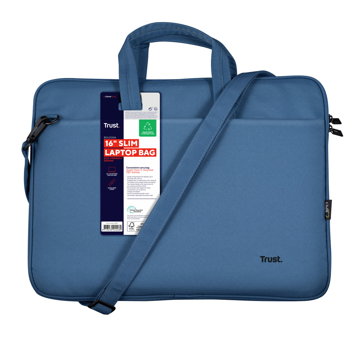 Trust Bologna 40,6 cm (16") Aktenkoffer Blau