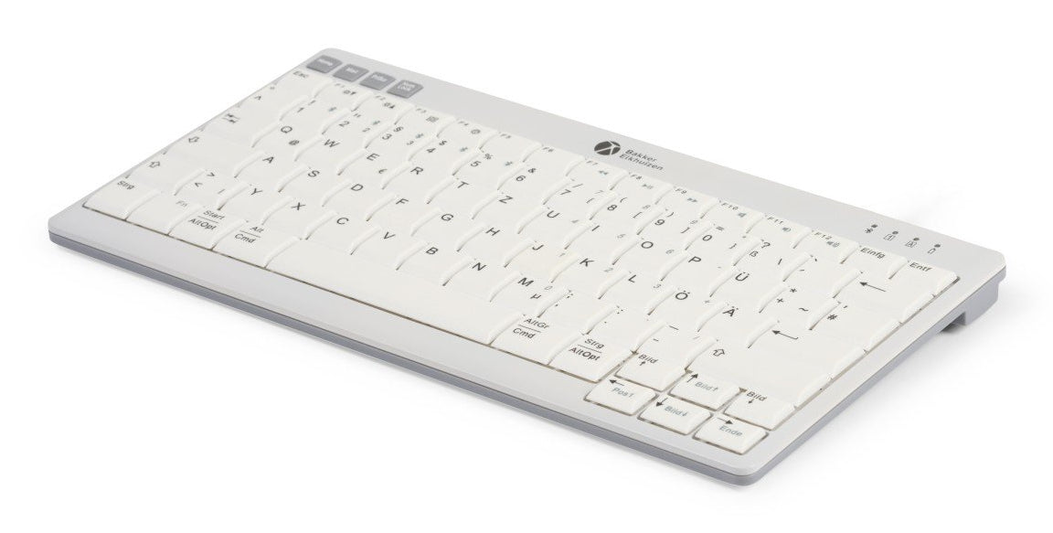 BakkerElkhuizen UltraBoard 950 V2 Tastatur Haus USB + Bluetooth QWERTY US Englisch Dunkles Grau, Hellgrau