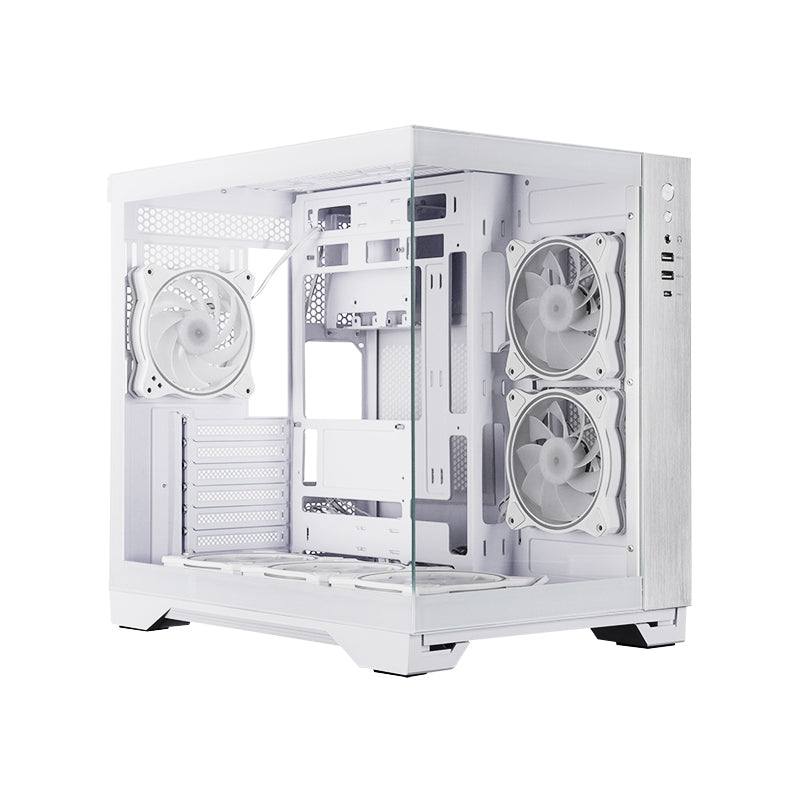 Chieftec Visio White GM-30W-TG-OP white Tempered Glass x 2