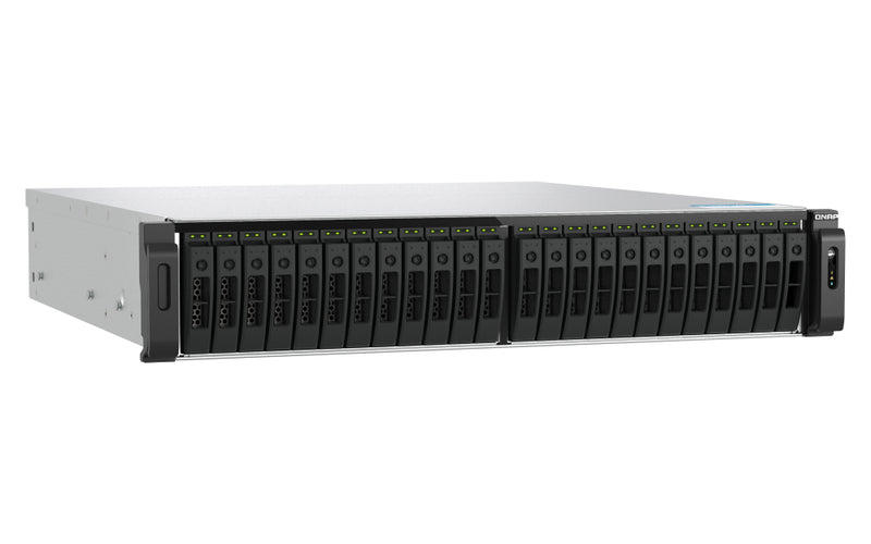 QNAP TS-H3077AFU-R5-32G NAS & Speicherserver Rack (2U) AMD Ryzen™ 5 32 GB DDR5 0 TB QuTS hero Schwarz, Metallisch
