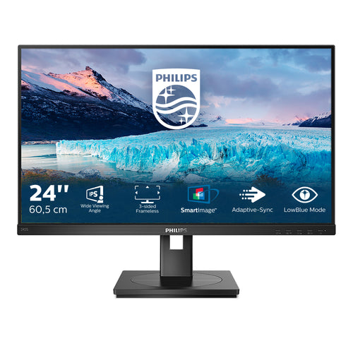Philips S Line 242S1AE/00 Computerbildschirm 60,5 cm (23.8") 1920 x 1080 Pixel Full HD LED Schwarz
