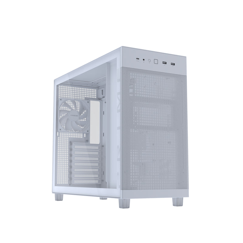 ASUS PRIME AP303 TG White Midi Tower Weiß