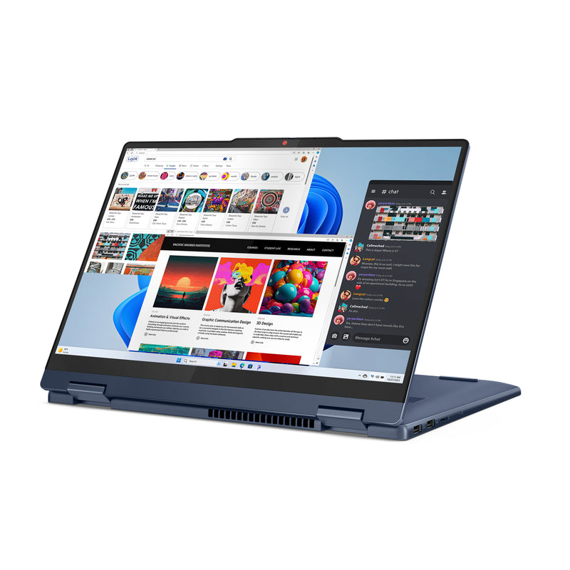 Lenovo IdeaPad 5 2-in-1 14IRH9 Intel® Core™ i5 i5-13420H Hybrid (2-in-1) 35,6 cm (14") Touchscreen WUXGA 16 GB LPDDR5x-SDRAM 512 GB SSD Wi-Fi 6 (802.11ax) Windows 11 Home Deutsch Blau
