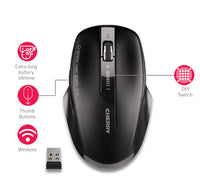 CHERRY MW 2310 2.0 Kabellose Maus, Schwarz, USB