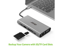 Acer HP.DSCAB.002 laptop-dockingstation & portreplikator USB 3.2 Gen 1 (3.1 Gen 1) Type-C Silber
