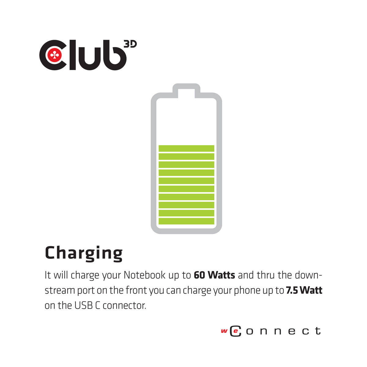 CLUB3D CSV-1562 laptop-dockingstation & portreplikator Andocken USB 3.2 Gen 1 (3.1 Gen 1) Type-C Schwarz
