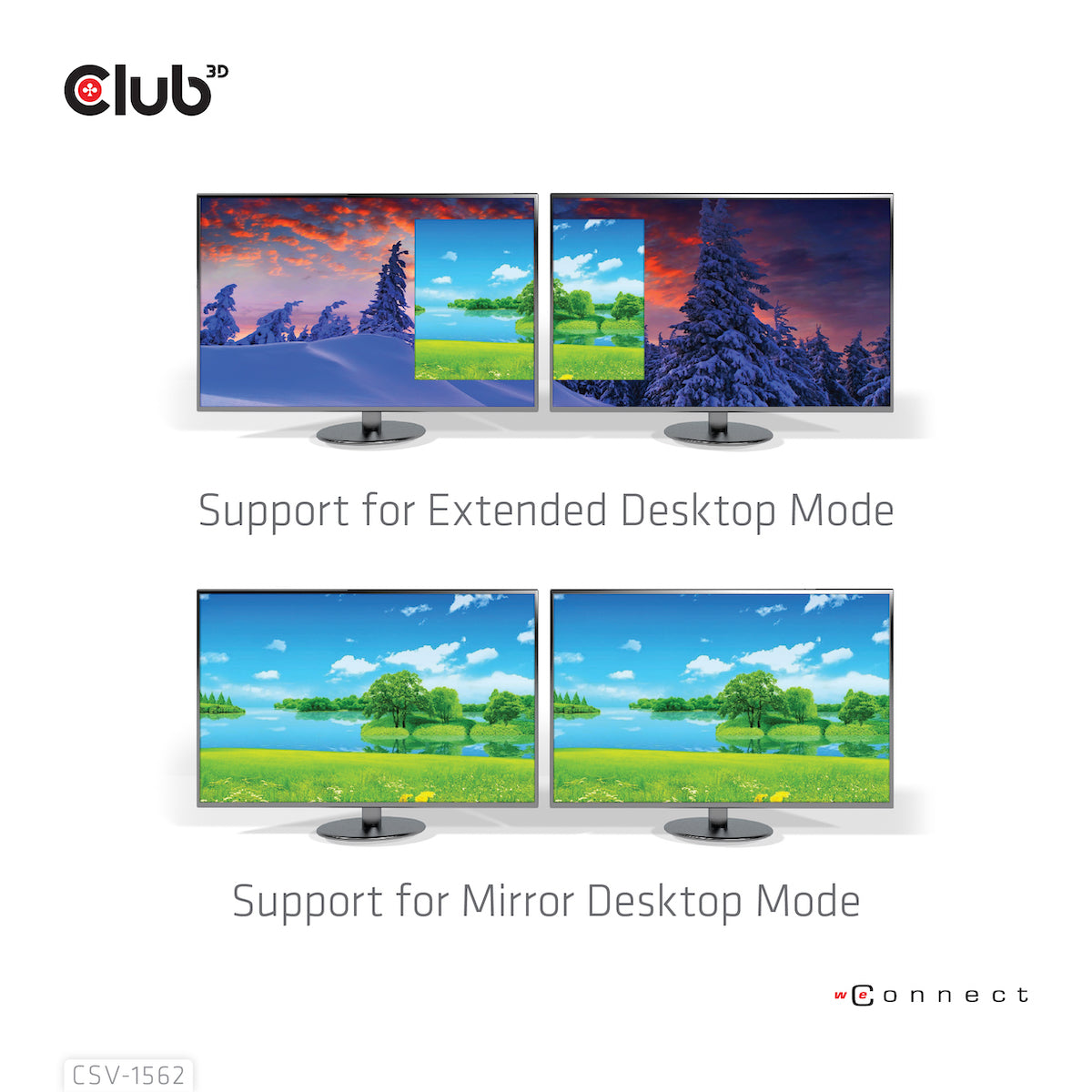 CLUB3D CSV-1562 laptop-dockingstation & portreplikator Andocken USB 3.2 Gen 1 (3.1 Gen 1) Type-C Schwarz