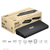 CLUB3D CSV-1562 laptop-dockingstation & portreplikator Andocken USB 3.2 Gen 1 (3.1 Gen 1) Type-C Schwarz