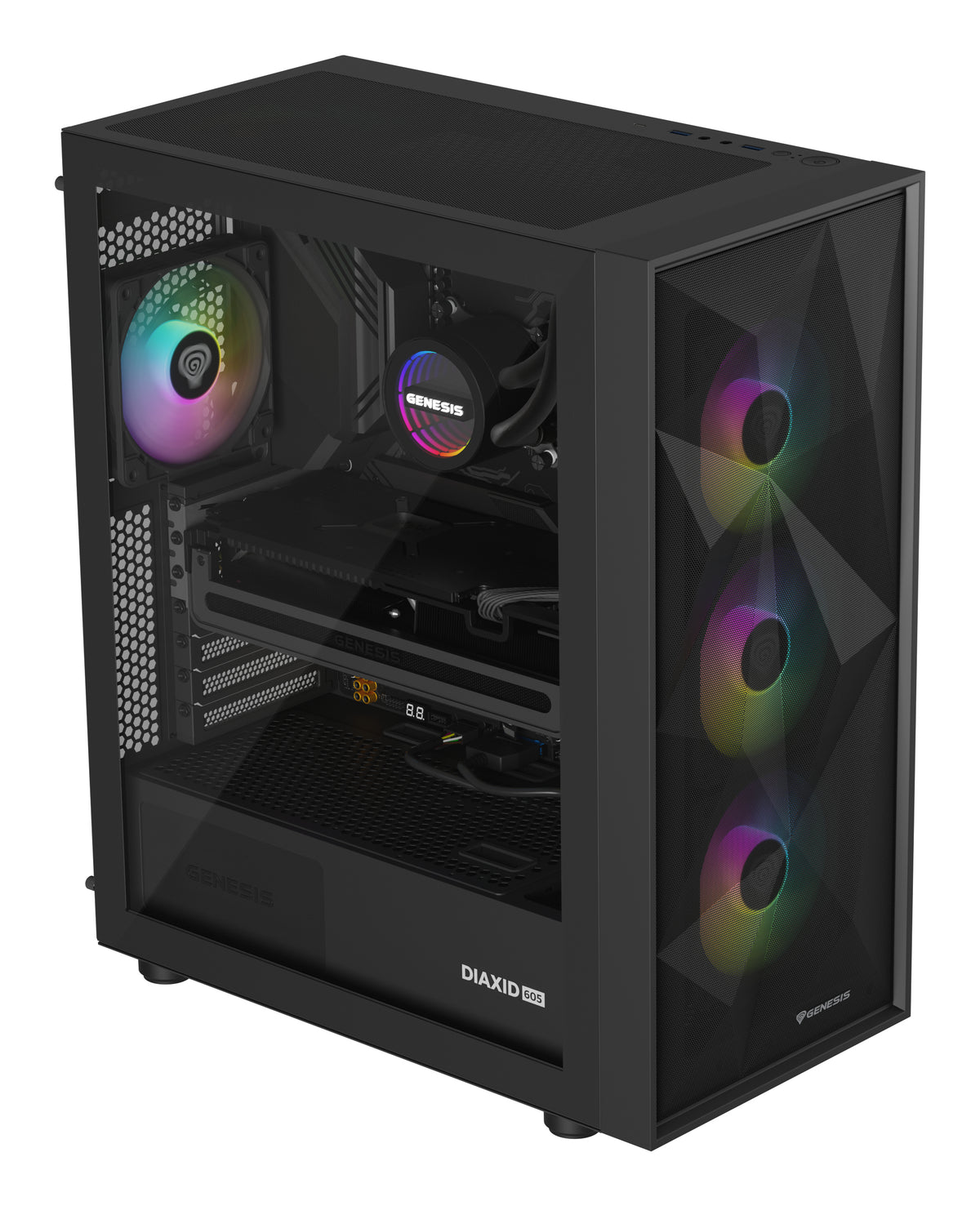 GENESIS NLG-2321 Computerkühlsystem Prozessor All-in-One-Flüssigkeitskühler Schwarz