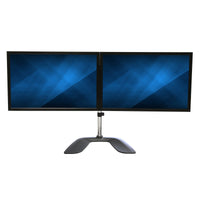 StarTech.com Monitorhalterung für zwei Monitore - Ergonomisches Monitorstand für VESA Bildschirme bis zu 32" und 8 kg - Freistehende gelenkige Bildschirmhalterung - Höhenverstellbar - Silber
