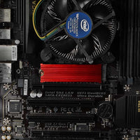 Axagon CLR-M2 Alu-Passivkühler für alle M.2-SSD-Festplatten Gr. 2280, Höhe 12 mm.