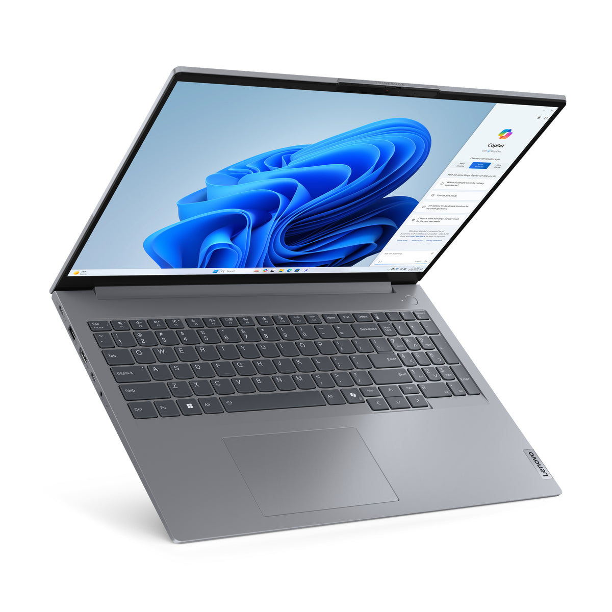 Lenovo ThinkBook 16 G7 ARP AMD Ryzen™ 5 7535HS Laptop 40,6 cm (16") WUXGA 32 GB DDR5-SDRAM 1 TB SSD Wi-Fi 6E (802.11ax) Windows 11 Pro Deutsch Grau