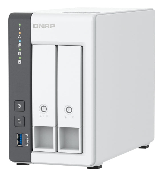 QNAP TS-216G NAS & Speicherserver Tower Cortex-A Cortex-A55 4 GB HDD Weiß