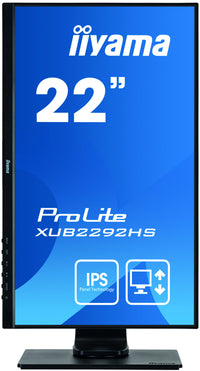 iiyama ProLite XUB2292HS-B1 Computerbildschirm 54,6 cm (21.5") 1920 x 1080 Pixel Full HD LED Schwarz