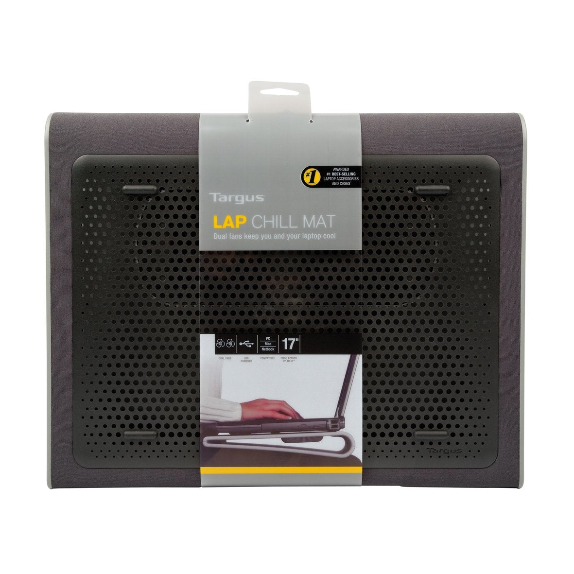 Targus AWE55GL Llaptop-Kühlpad 43,2 cm (17") 1900 RPM Schwarz, Grau