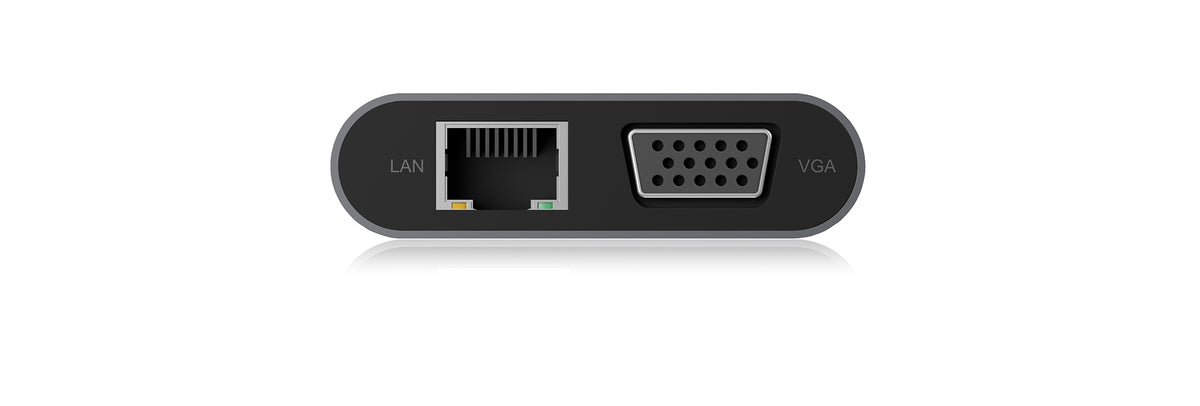ICY BOX IB-DK4040-CPD, 10 in 1 USB Type-C® Notebook DockingStation, 1x HDMI 4K60Hz, 1x VGA, 3x USB-A, 1x USB-C(PD Only), 1x Audiocombo
