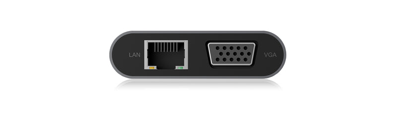 ICY BOX IB-DK4040-CPD, 10 in 1 USB Type-C® Notebook DockingStation, 1x HDMI 4K60Hz, 1x VGA, 3x USB-A, 1x USB-C(PD Only), 1x Audiocombo