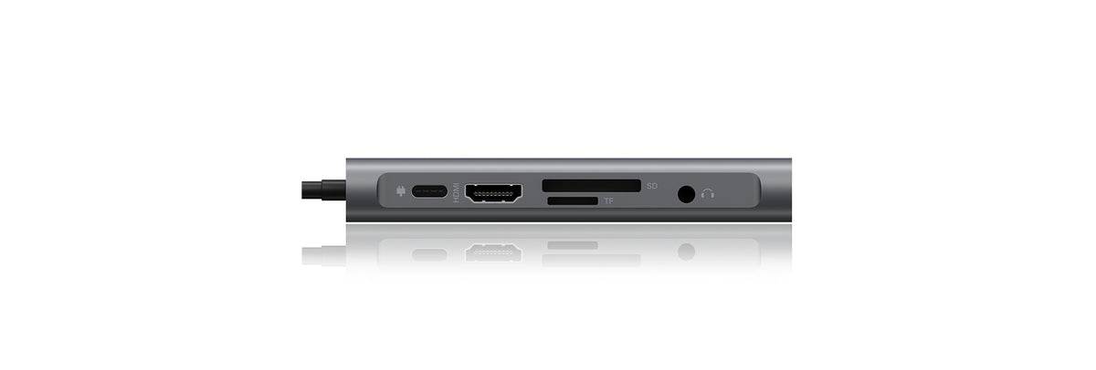ICY BOX IB-DK4040-CPD, 10 in 1 USB Type-C® Notebook DockingStation, 1x HDMI 4K60Hz, 1x VGA, 3x USB-A, 1x USB-C(PD Only), 1x Audiocombo