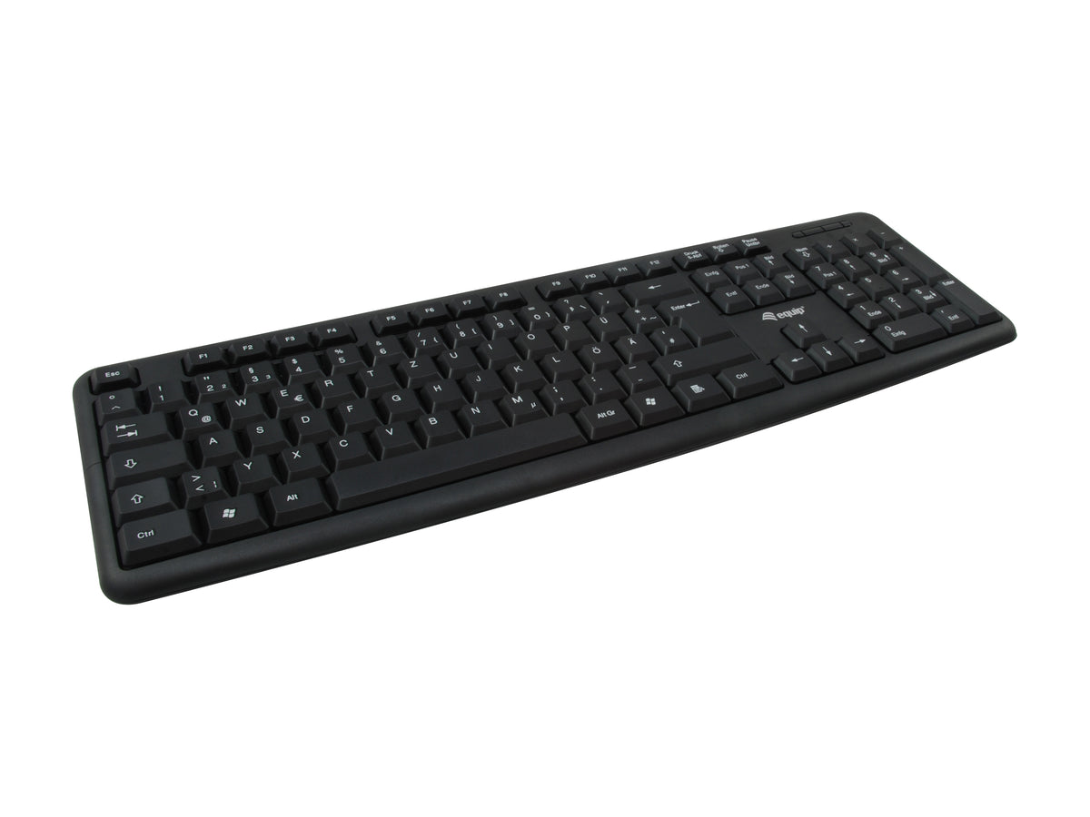 Equip 245200 Tastatur Maus enthalten Büro USB QWERTZ Deutsch Schwarz