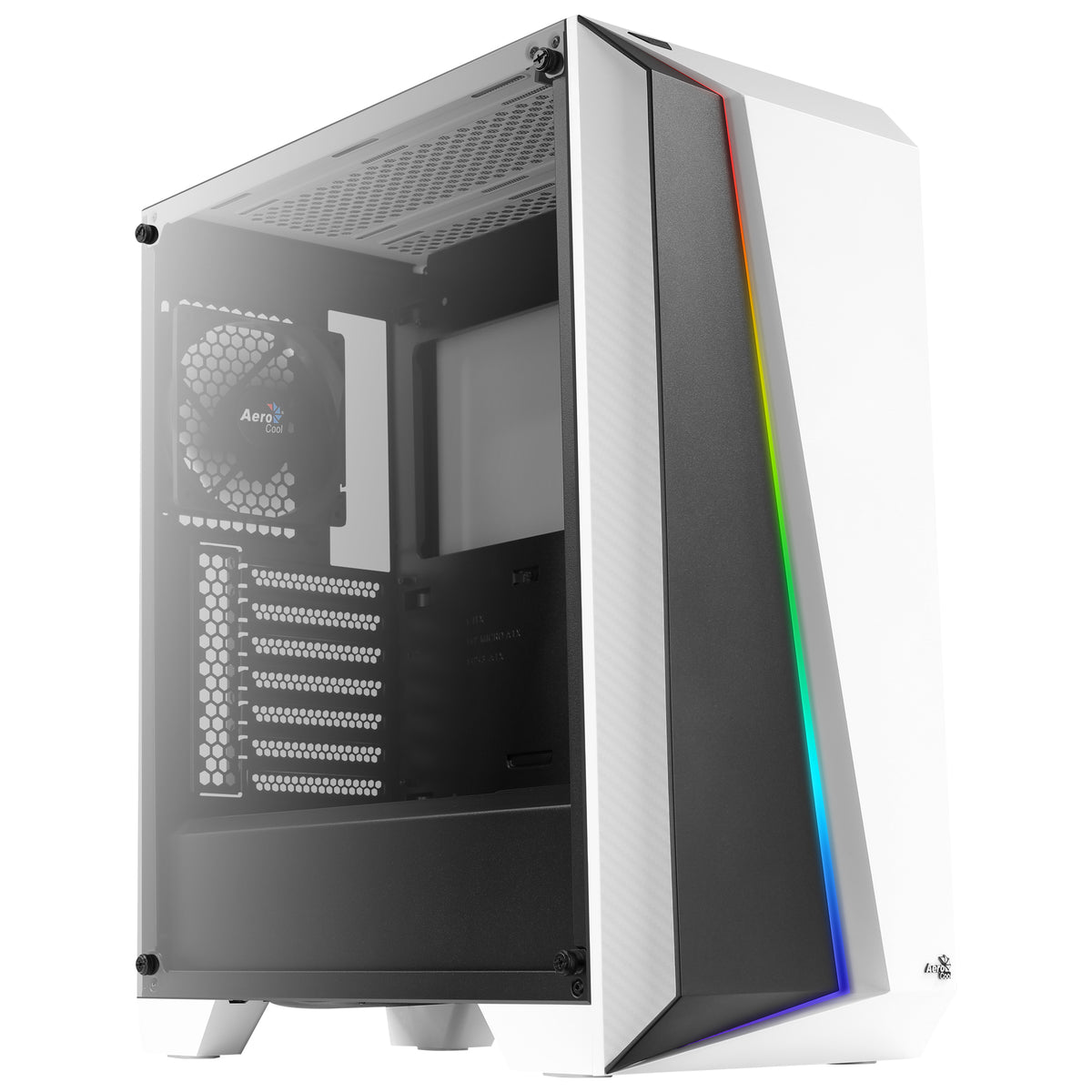 Aerocool CYLONPROWG Midi Tower Weiß