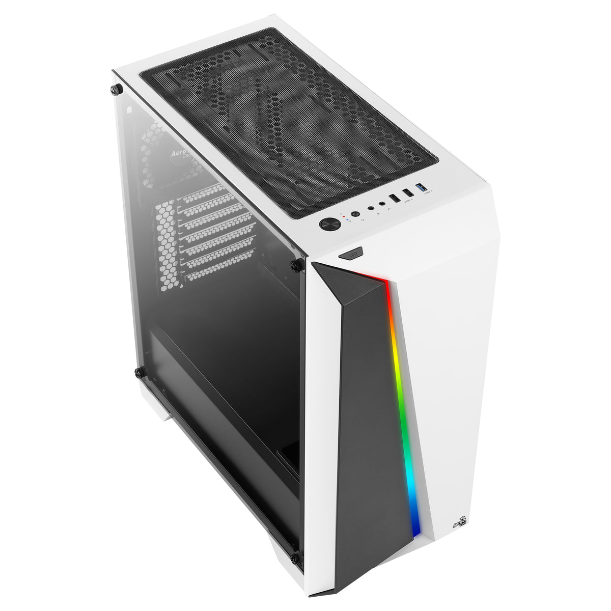 Aerocool CYLONPROWG Midi Tower Weiß