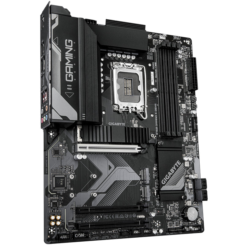 GIGABYTE B760 GAMING X GEN5 Mainboard – Unterstützt Intel Core Prozessoren der 14. Generation, 8+1+1 Phasen VRM, bis zu 5600 MHz DDR5, 3 x PCIe 4.0 M.2, 2.5 GbE LAN, USB 3.2 Gen 2